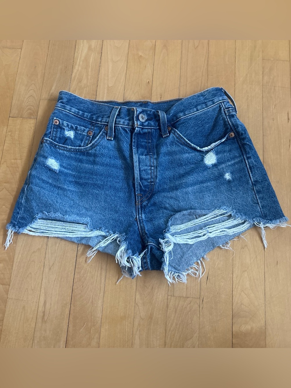 Levi’s 501 High-Rise Denim Shorts - Size 27